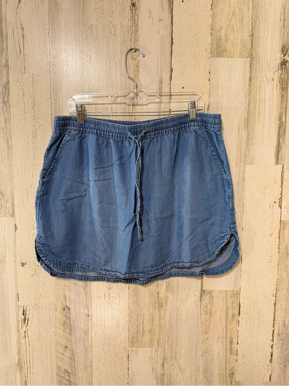 Merona Light Denim Drawstring Chambray Skirt - Light Blue - Picture 5 of 9